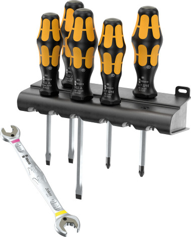 Wera 05136078001 CHISELDRIVER + JOKER DOUBLE OPEN-END SPANNER. LIMITED EDITION SET 1, 6 PIECES