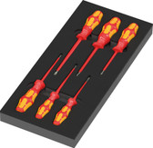 Wera 05150133001 97110 FOAM INSERT KRAFTFORM SERIES 100 VDE SCREWDRIVER SET 1, 7 PIECES