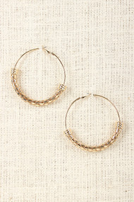 Coiled Hoop Earrings