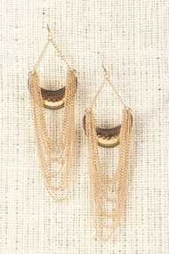 Curved Chain Layer Earrings
