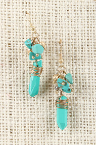 Faux Stone Pop Earrings