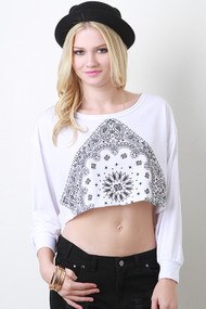 Handkerchief Print Top