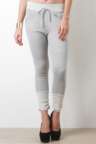 Terry Cloth Hem Pants