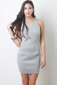 Plush Laser Cut Dress