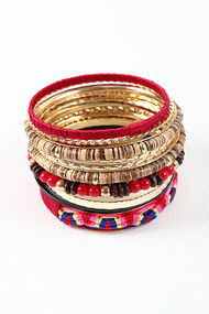Bead Row Bangle