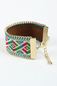 Tribal Threaded Chain Bracelet