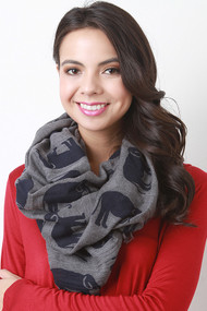 Elephant Design Scarf