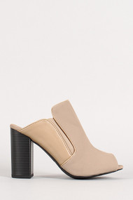 Backless Snake Skin Open Toe Bootie