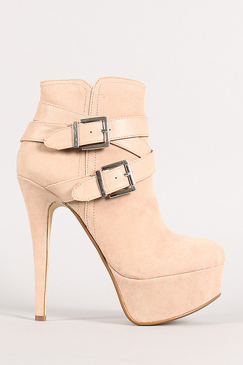 strappy booties flat