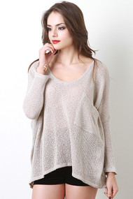 Relaxed High Low Top