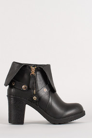 Fold-Over Snap Button Boot