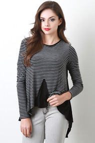 V Panel Stripe Top