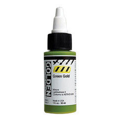 Golden High Flow Acrylic Ink 1oz Sr 3 Benzi Yellow Light