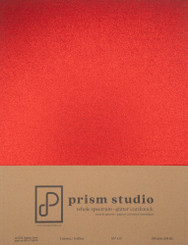 Prism Cardstock 5pk Glitter Ruby