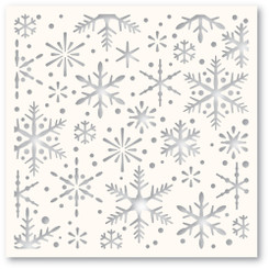 Stencil 6x6 Falling Snow