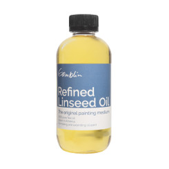 Gamblin Refined Linseed Oil 250ml (8.5oz)  **No Shipping**