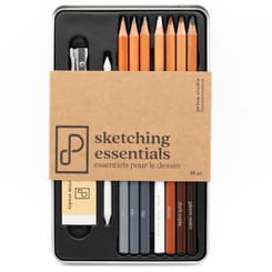 Prism Sketching & Drawing Essentials Kit 10pc Tin