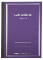 Oasis Notebook Purple Soft Cover Dot & Line grid 4x6" (A6)