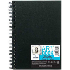 Canson Mixed Media Coil Pad 138lb 7x10" 40sheets (coil on long side)