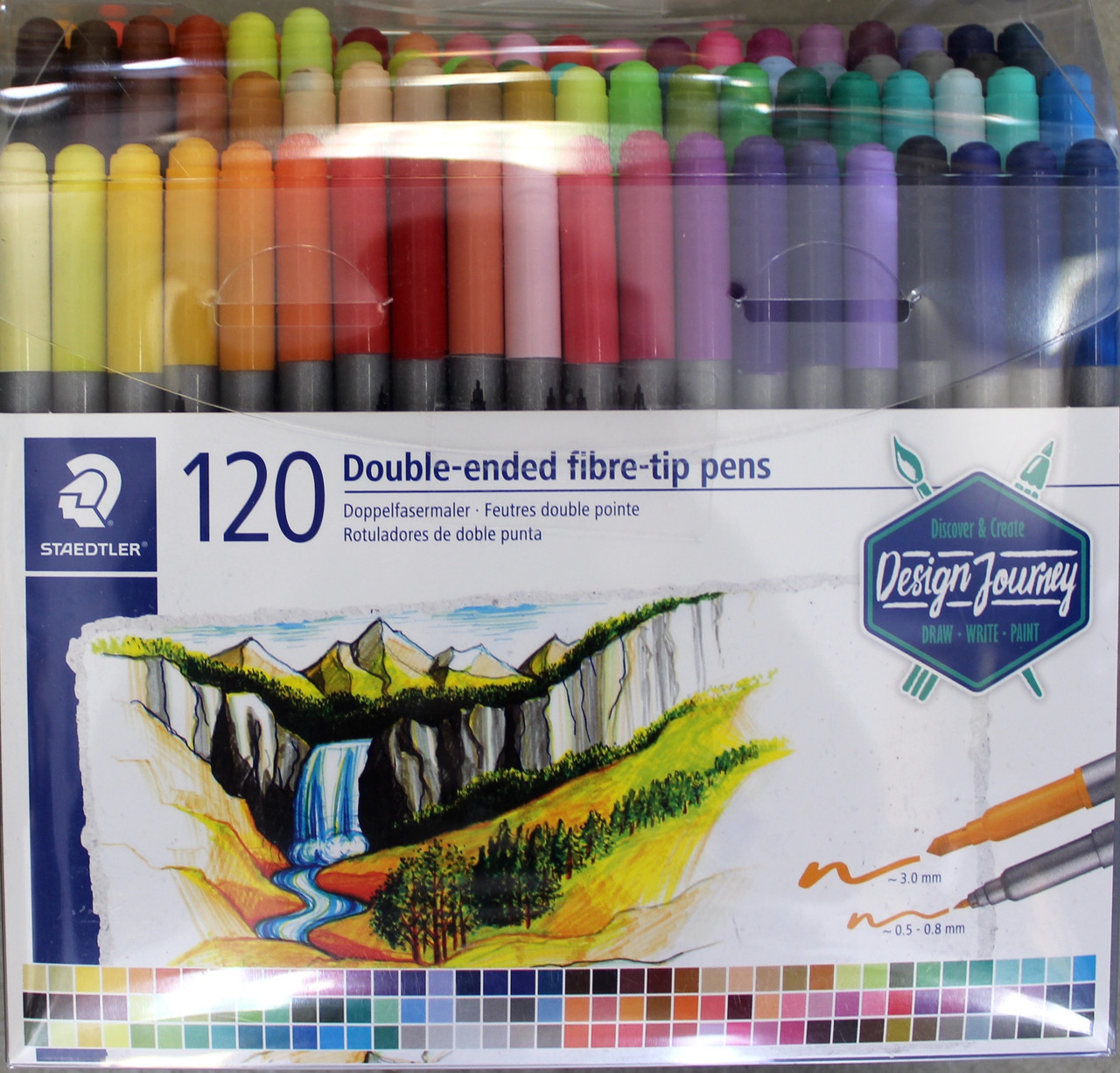 Staedtler Double Ended Fiber Tip Markers 120pk Sublime Art Materials