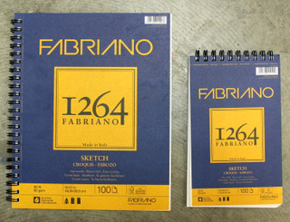 Fabriano Coil Sketchbook 9x12 100 sheets 60lb paper