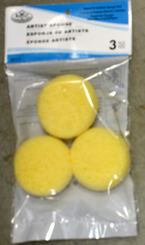 Sponge Synthetic round 3pk