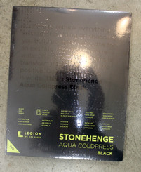 Stonehenge Watercolour BLACK paper 140lb 8x10 Cold Press 15 sheets