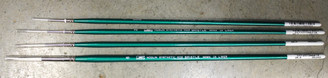 HJ Hoglin #4 Liner Script Synthetic Bristle Brush Long Handle