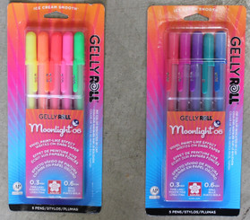SALE! Gelly Roll Moonlight Gel Pens #06 (.3mm line) 16pk
