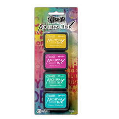 Ranger Mini Archival Ink Stamp Pad 4pk SET #3