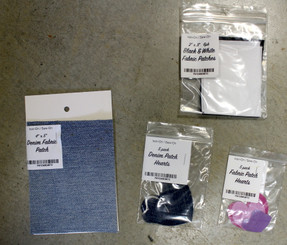 Recycled Denim Patches 4x5" iron on / sew on