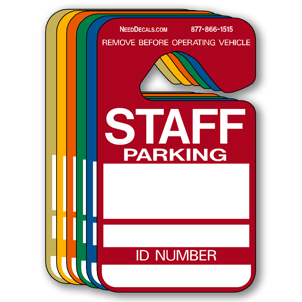 Staff Parking Pass Hang Tags 49.97 Down To 18.50 Per 25 Pack Ready