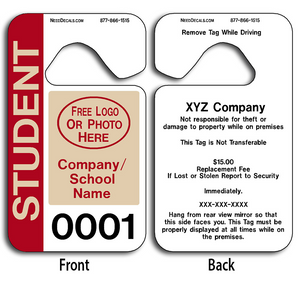 hang tag template parking