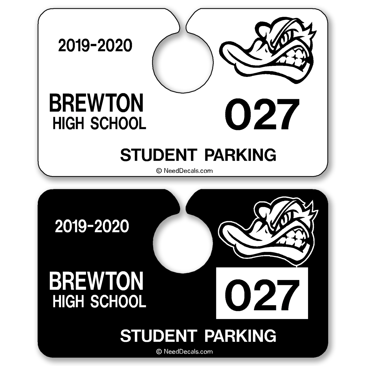 Custom Automotive Rear View Mirror Hang Tags