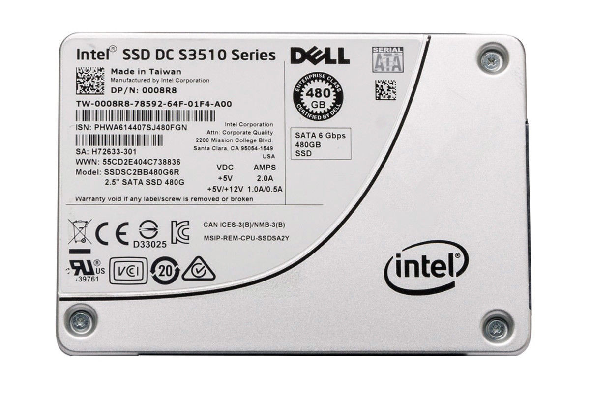 Intel DC S3510 480GB Solid State Drive
