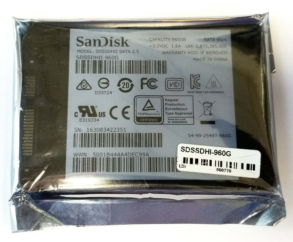 SanDisk Ultra II 960GB SSD SATA 6G/s 2.5" Solid State Drive