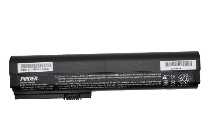 Poder® 6 Cell Battery for HP Elitebook 2560P, 2570P