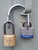 GM UM2002  The Mini, shared 2 hasp padlock, Knox Lock, 2 padlock access.