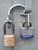 GM UM2002  The Mini, shared 2 hasp padlock, Knox Lock, 2 locks, Made in the USA, Patent protected