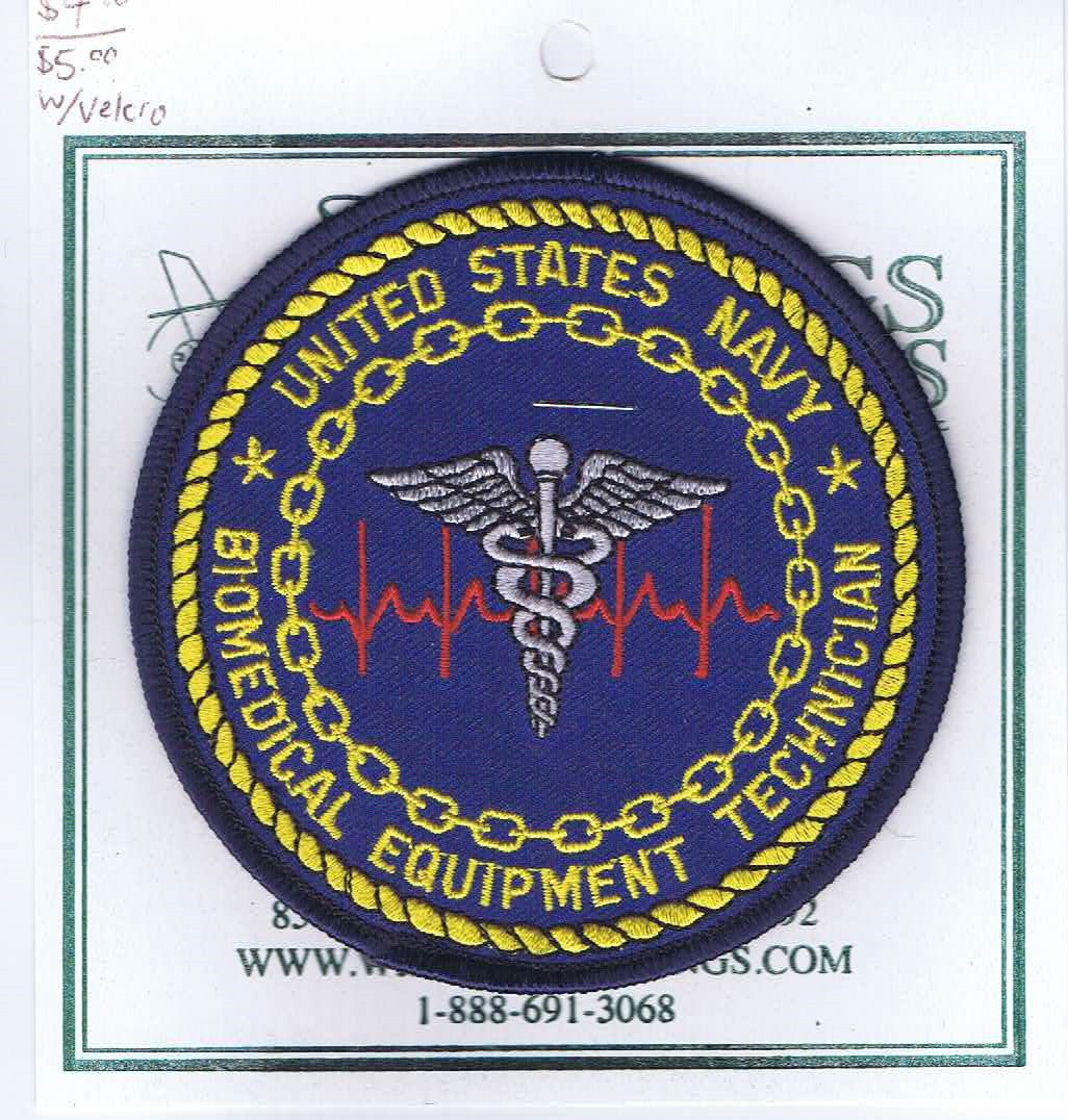 Biomedical Equipment Technician patch Wings and Things Monogramming