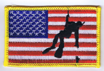 Rescue Swimmer American Flag
