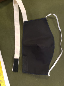 elastic  for top. Strap for bottom