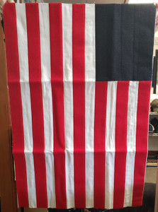 Red stripes and blue square are velcro