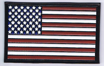 Embossed Leather American Flag (color)