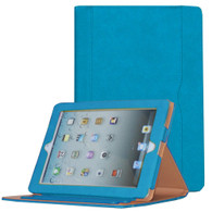  New iPad 9.7 2017 Case /iPad Air /iPad Air 2 Case, JYtrend Multi-Angle Viewing Stand Leather Folio Smart Cover With Pocket Auto Wake Up/Sleep For A1822 A1823 A1474 A1475 A1476 A1566 A1567 (Blue)