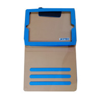 JKYTEC New iPad 9.7 2017 Case /iPad Air /iPad Air 2 Case, Multi-Angle Viewing Stand Leather Folio Smart  With Pocket Auto Wake Up/Sleep For A1822 A1823 A1474 A1475 A1476 A1566 A1567 (Blue)