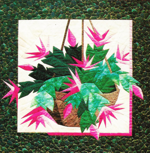 Christmas Cactus Paper Piecing Quilt