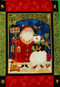Santa & Snowman Wall Quilt Panel