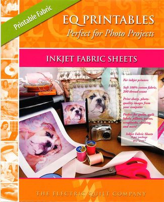 EQ Printables Inkjet Fabric Sheets for Quilting Front Cover
