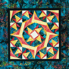 Twisted Star Paper Piecing Quilt